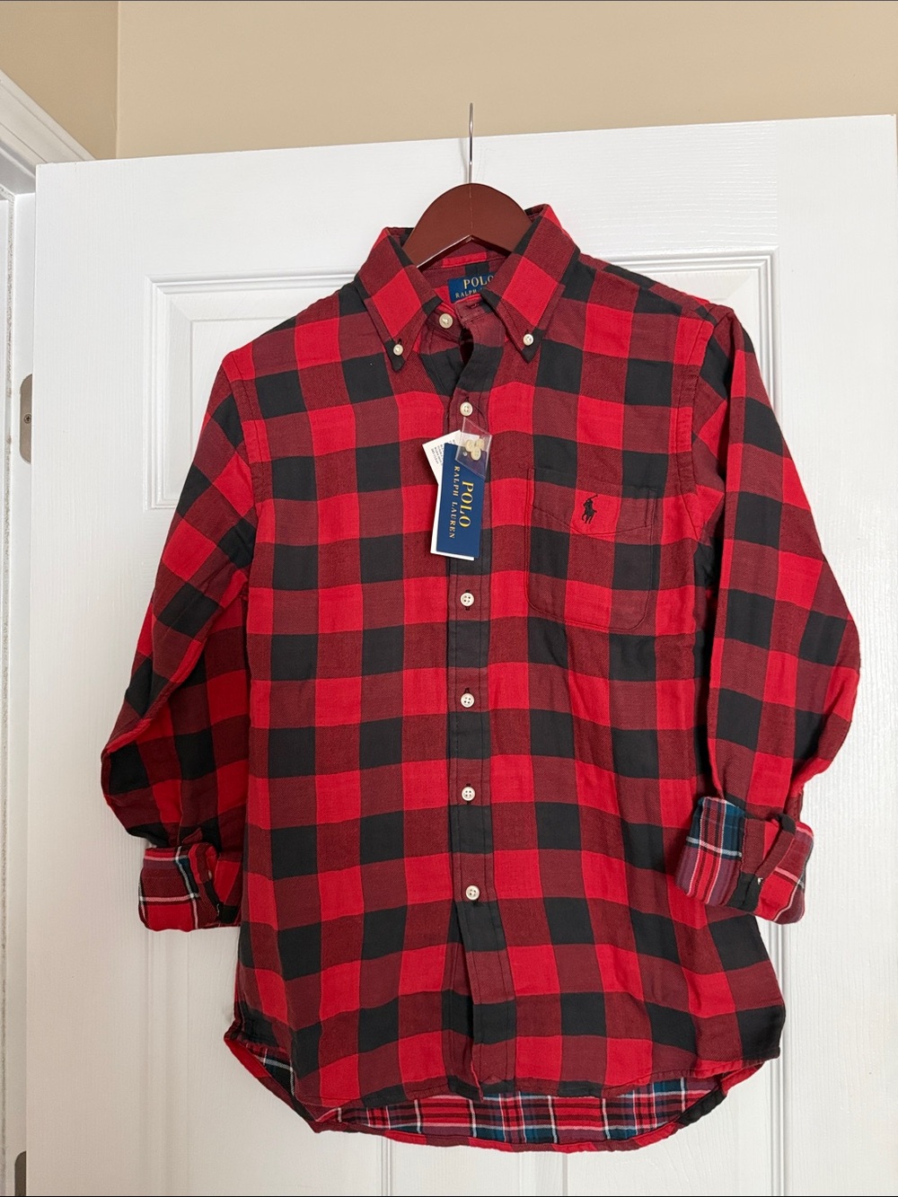 Polo by Ralph Lauren Red & Black Plaid Button-Down Shirt